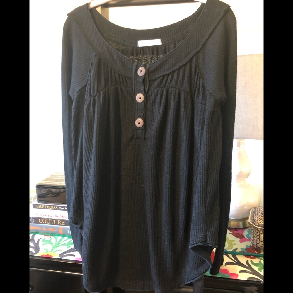 Free People Oversized Thermal Top